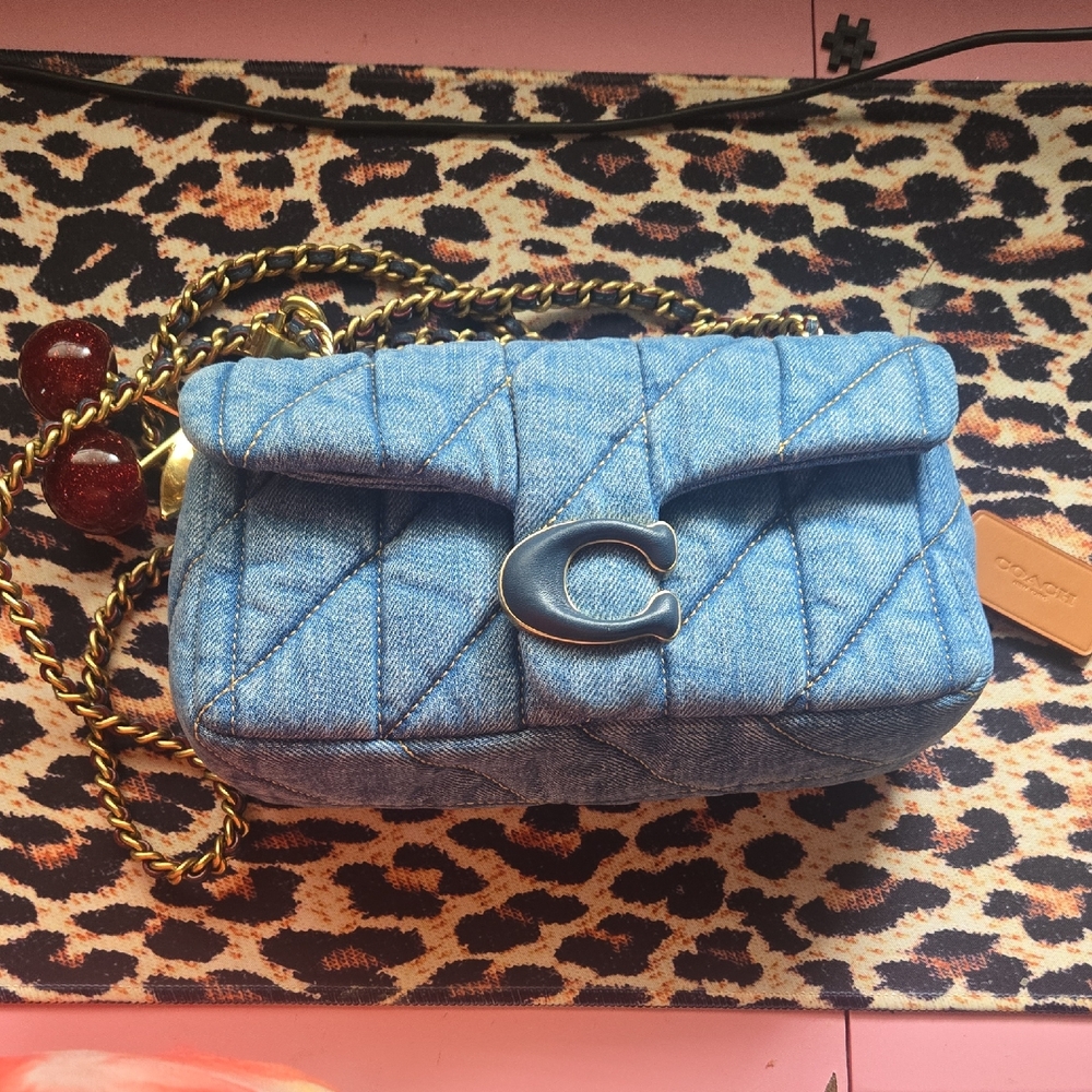 AUTHENTIC COACH TABBY 20 DENIM